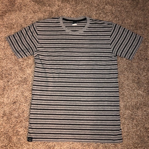 Pharmacy Other - Men’s Gray & Black Striped T-Shirt